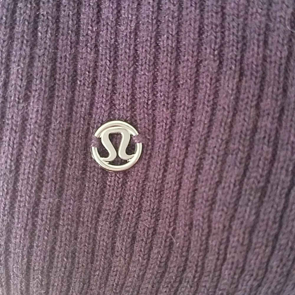 Lululemon Resolution Wrap Open Sweater Dark Purple Maroon Ribbed Active Yoga